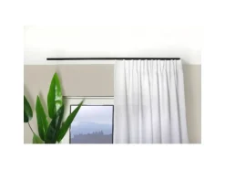 Deco-Raum Gardinenschiene nach Maß 1-Lauf Square Schwarz 480cm