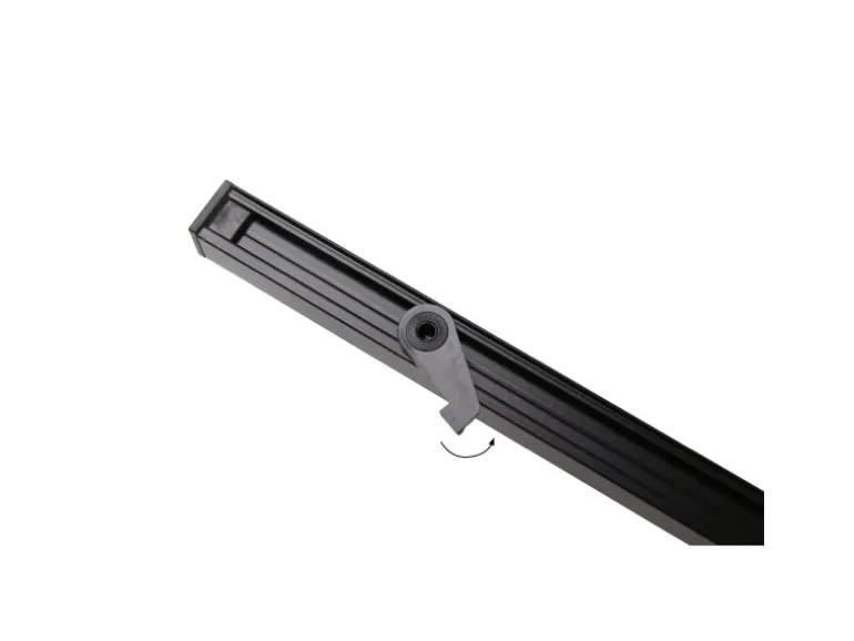 Deco-Raum Gardinenschiene nach Maß 1-Lauf Square Schwarz 60cm