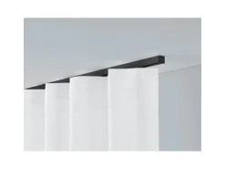 Deco-Raum Gardinenschiene nach Maß 1-Lauf Square Schwarz 220cm