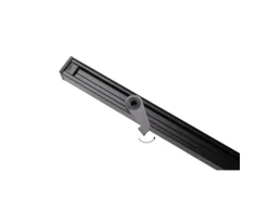 Deco-Raum Gardinenschiene nach Maß 1-Lauf Square Schwarz 220cm