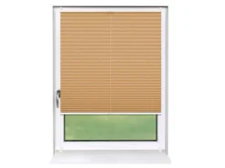 Deco-Raum Plissee Basic ohne Bohren 90x150cm Cappuccino Blickdicht Klemmfix