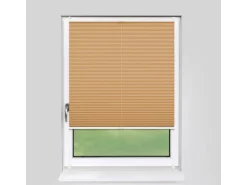 Deco-Raum Plissee Basic ohne Bohren 90x150cm Cappuccino Blickdicht Klemmfix