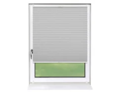 Deco-Raum Plissee Basic ohne Bohren 70x150cm Silber Blickdicht Klemmfix