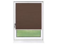 Deco-Raum Plissee Basic ohne Bohren 100x150cm Braun Blickdicht Klemmfix