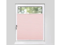 Deco-Raum Plissee Basic ohne Bohren 105x150cm Rosa Blickdicht Klemmfix