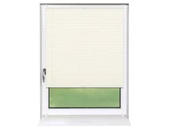 Deco-Raum Plissee Basic ohne Bohren 100x150cm Vanille Blickdicht Klemmfix