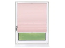Deco-Raum Plissee Basic ohne Bohren 80x210cm Rosa Blickdicht Klemmfix