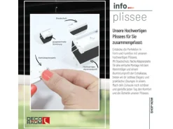 Deco-Raum Plissee Basic ohne Bohren 100x150cm Schwarz Blickdicht Klemmfix