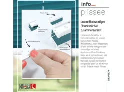 Deco-Raum Plissee Basic ohne Bohren 75x150cm Petrol Blickdicht Klemmfix