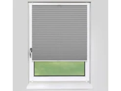 Deco-Raum Plissee Basic ohne Bohren 75x150cm Grau Blickdicht Klemmfix