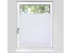 Deco-Raum Plissee Basic ohne Bohren 95x150cm Weiß Blickdicht Klemmfix