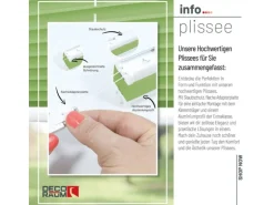 Deco-Raum Plissee Basic ohne Bohren 100x150cm Grün Blickdicht Klemmfix