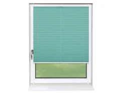 Deco-Raum Plissee Basic ohne Bohren 100x150cm Türkis Blickdicht Klemmfix