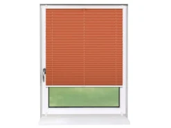 Deco-Raum Plissee Basic ohne Bohren 115x150cm Orange Blickdicht Klemmfix