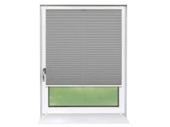 Deco-Raum Plissee Basic ohne Bohren 85x210cm Grau Blickdicht Klemmfix