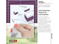 Deco-Raum Plissee Basic ohne Bohren 70x150cm Lila Blickdicht Klemmfix