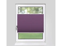 Deco-Raum Plissee Basic ohne Bohren 70x150cm Lila Blickdicht Klemmfix