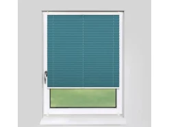 Deco-Raum Plissee Basic ohne Bohren 55x150cm Petrol Blickdicht Klemmfix