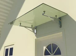 Dein Bau Projekt Glasvordach Elbrus Klarglas VS-Glas 175 x 90 cm