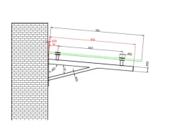 Dein Bau Projekt Glasvordach Elbrus Klarglas VS-Glas 175 x 90 cm
