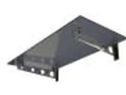 Dein Bau Projekt Glasvordach Model Schwert Grauglas VS-Glas 275 x 120 cm