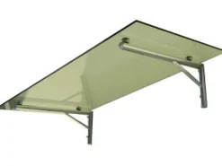 Dein Bau Projekt Glasvordach Zugspitze Klarglas VS-Glas 225 x 120 cm