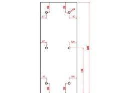 Dein Bau Projekt Glasvordach Zugspitze Klarglas VS-Glas 225 x 90 cm