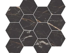 Dekorfliese Eleganza Hexagon Feinsteinzeug Emperador 35 cm x 30,3 cm