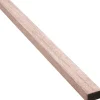 Denpanels Abschlußleisten für Akustikpaneele Walnuss MDF Schwarz 2,7 x 240 cm
