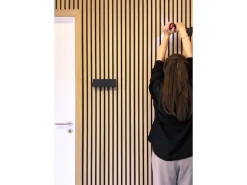 Denpanels Abschlussleiste Kern Schwarz 300 cm x 6,5 cm Eiche Geölt FSC®