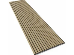 Denpanels Akustikpaneel Acu-Line Eiche Dunkel auf Melamin Filz 260 cm