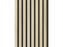 Denpanels Akustikpaneel Acu-Line Eiche Hell auf Melamin Filz 240 cm