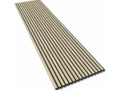 Denpanels Akustikpaneel Acu-Line Eiche Hell auf Melamin Filz 260 cm
