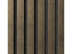 Denpanels Akustikpaneel Foliert Metalloptik Bronze Filz Schwarz 60 x 240 cm FSC®