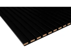 Denpanels Akustikpaneel Foliert 120 cm x 60 cm x 2 cm Schwarz FSC®
