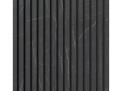 Denpanels Akustikpaneel Laminiert Marmor MDF 300 x 60 x 1,8 cm Schwarz