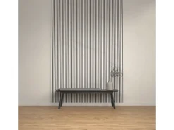 Denpanels Akustikpaneel Laminiert Marmor MDF 300 x 60 x 1,8 cm Weiß Schwarz