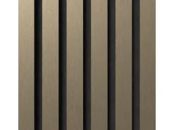 Denpanels Akustikpaneel Metal Bronze MDF 300 x 60 x 1,9 cm Schwarz