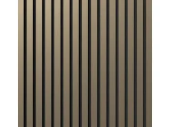 Denpanels Akustikpaneel Metal Bronze MDF 300 x 60 x 1,9 cm Schwarz