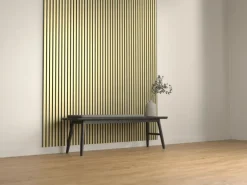 Denpanels Akustikpaneel Metal Gold MDF 300 x 60 x 1,9 cm Schwarz