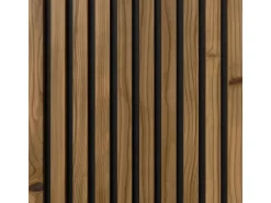 Denpanels Musterpaneel Nordic Outdoor Pro Steinwolle 29,5 × 17 cm Thermoholz