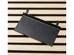 DenPanels Regal schwarz für Akustikpaneel 20 cm inkl. Schrauben