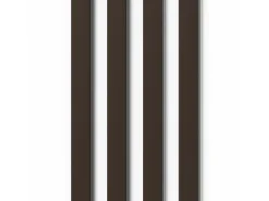 Denpanels Sticks Walnuss mit Klebeband MDF Schwarz 4 Stück