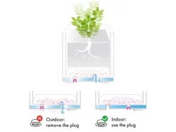 Deroma Pflanztopf Quadro Millenium 49 cm x 49 cm x 49 cm Aschgrau