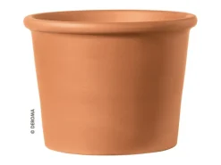 Deroma Pflanztopf Zylinder Bordato 38 cm Rot