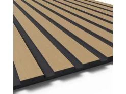 Designpaneel Eiche MDF Schwarz mit Furnier 60 cm x 240 cm