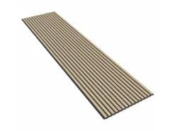 Designpaneel Esche MDF Schwarz mit Furnier 60 cm x 240 cm