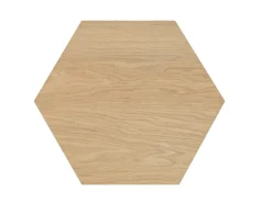 Designpaneel Hexagon Eiche Clear MDF Schwarz 50 cm x 50 cm 3 Stück