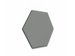 Designpaneel Hexagon Lino Ash Clear MDF Schwarz 25 cm x 25 cm 3 Stück