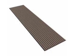 Designpaneel Walnuss MDF Schwarz mit Furnier 60 cm x 240 cm